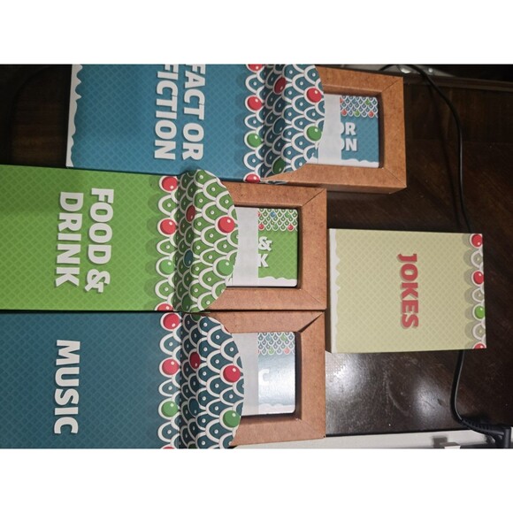 🎲 Trivia Card Game Set by Professor Puzzle – 4 Box Bundle – Jokes, Music, Food - Picture 4 of 6